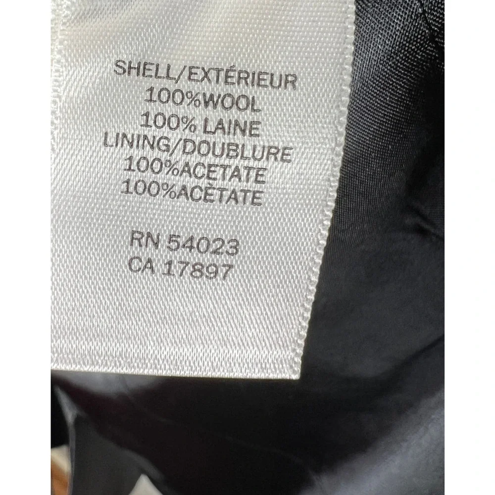 Banana Republic 42R Italian 100% Wool Blazer $450 2-Button Gray Jacket Work